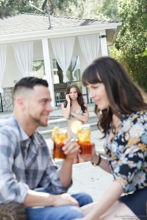 Couple enjoys a refreshing drink outdoor - XXX Dessert - Picture 1