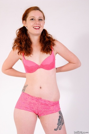 Redhead teen in pink undies and busty mi - XXX Dessert - Picture 5