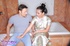 Asian chick in silver Chinese dress gets naked and seduces a hard stud