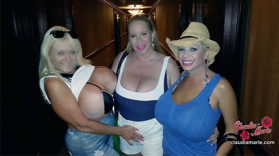 Oiled-up blonde BBW enjoying some threesome - XXX Dessert - Picture 6