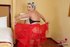 Tits and pussy demonstartion from a red dress MILF