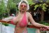 Pink bikini mature BBW seduced by a black guy