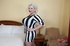 BBW in a striped shirt gets fucked by a hung black dude