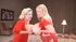 two bbws dressed red