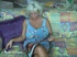 Interracial pounding with a floral blue dress BBW blonde