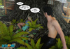 Lucky guy picks up a sleeping blonde beauty in the forest