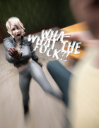 Hot blonde rocker babe pounded by a crazy guy with red eyes