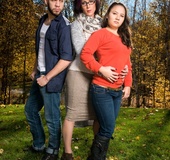 Horny shemale teacher joins her naughty students in a threesome