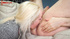 Nasty blonde tramp gets fucked and takes a load of cum before going in