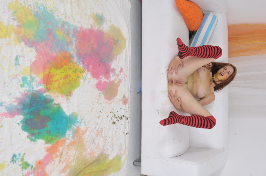 Tall euro babe in red stripe socks fucked i - XXX Dessert - Picture 17