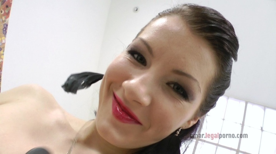 Horny slut in black fishnets gets a rimjob  - XXX Dessert - Picture 2