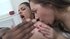Guy with giant cock fucks two hot students in a threesome.