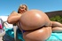 purple bikini blonde gets