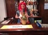 redhead waitress exposes her