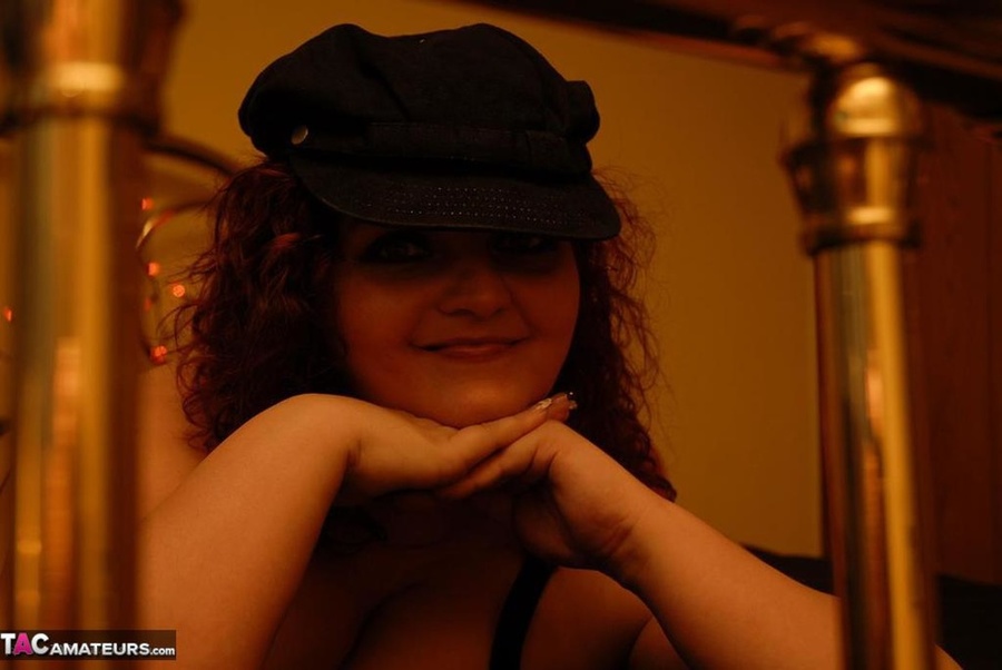 BBW slut poses in tight underwear and teases with her large tits and ass - XXXonXXX - Pic 19
