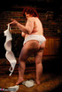 fat milf takes off