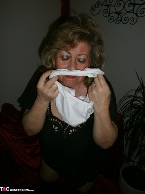 Big breasted milf teases with her curves and takes off her panties - XXXonXXX - Pic 8