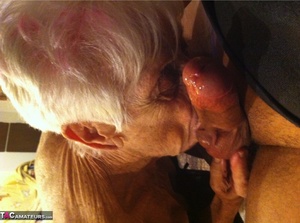 She's 92 and still taking fat cock in her toothless mouth in this amateur porno - XXXonXXX - Pic 6