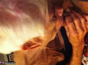 She's 92 and still taking fat cock in her toothless mouth in this amateur porno - XXXonXXX - Pic 11