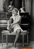 Skinny chick is seen in the vintage footage, posing completely naked