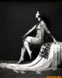 Cute slut in vintage porno poses with no clothes on curvy body