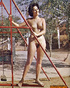 vintage ladies are posing