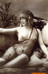 This elegant beauty, poses and smiles for the camera in this classic photo