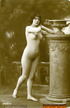 She poses like a muse for a famous greek painting in this raunchy photoshoot