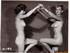 These mature sluts, dressed only in stockings, pose seductively in this