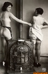These slutty, tramps, in various states of undress, pose elegantly for