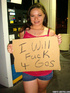 braced brunette received load