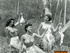 Three lesbian gals enjoy the scorching sun in the middle of the forest