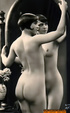 Lesbian hotties get naked and start fondling each other before getting