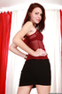 small tits redhead with