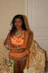 orange outfit dressed indian