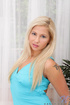 sexy blonde gal blue