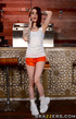 Two lesbian teens worship their short-haired mistress
