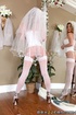 They start the wedding night early as this bride is pounded in her wedding