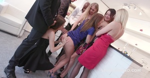 Wedding reception turns into a swingers party with horny bridemaids - Picture 9