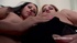 Two sexy sluts love kissing and touching themselves while being fucked