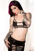 slim hot purple hair