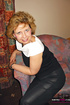 brunette granny black pants