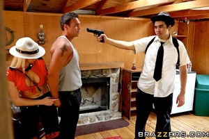Horny blonde ranger raids a cabin and fu - Picture 9