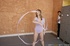 lovely gymnast with pink