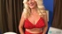 blonde granny red lingerie