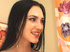 brunette red fishnets and