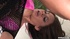 Pink panties brunette enjoys that massive throbbing cock