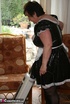 granny maid displays her