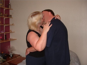Chubby MILF lets her horny hubby take of - Picture 2