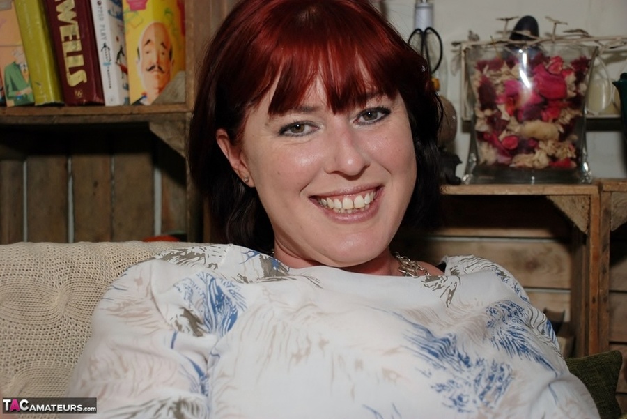 Hot redhead displays her Chubby body in dif - XXX Dessert - Picture 2